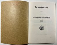 Werkstoffvorschriften 1941 der Germanischen Lloyd