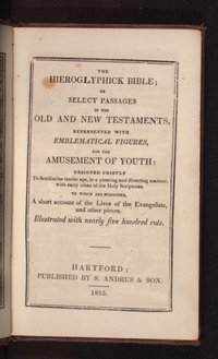Hieroglyphick Bible, 1855