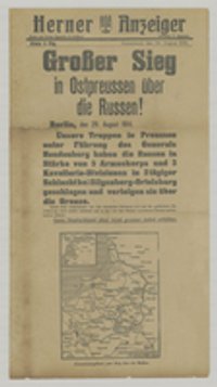 "Großer Sieg in Ostpreussen über die Russen!"