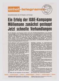"Ein Erfolg der IGBE-Kampagne // Möllemann zunächst gestoppt"