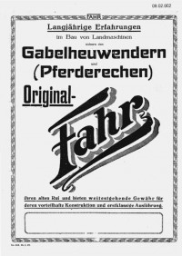 Gabellheuwender "Original FAHR"