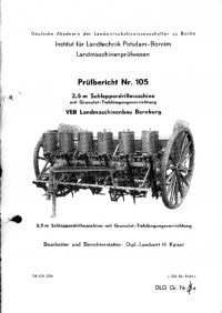 Granulat -Düngerdrillmaschine 2.5 m