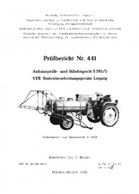 Anbau-Sprüh- und Stäubegerät S 293/5