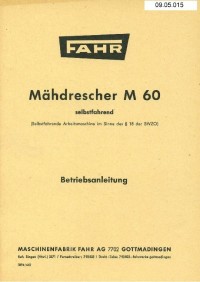 Mähdrescher M 60