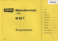 Maismähvorsatz für M 66 T