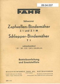 Zapfw-Bindemäher Z 1