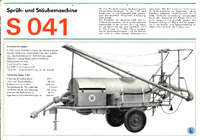 Sprüh- und Stäubemaschine S 041