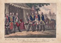 Prinz Eugen empfängt Kronprinz Friedrich II im Jahr 1734