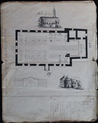 Plan Liebfrauenkirche Mengen um 1835