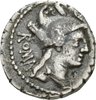 Denar serratus des C. Publicius mit Darstellung des Hercules