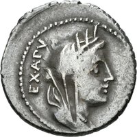 Denar des C. Fabius Hadrianus mit Darstellung der Victoria