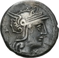 Denar des Sex. Iulius Caesar mit Darstellung der Venus in einer Biga