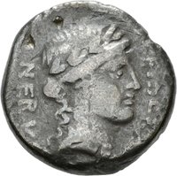 Denar des A. Licinius Nerva mit Darstellung eines Reiters