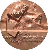 Medaille von Victor Huster auf 100 Jahre Stadtgeschichtliche Sammlungen Baden-Baden