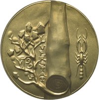 Medaille von Victor Huster auf 1000 Jahre Vörstetten
