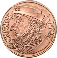 Medaille von Victor Huster auf 500 Jahre Stadtordnung in Baden-Baden