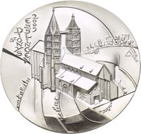 Medaille von Victor Huster auf St.Vitalis in Esslingen