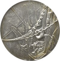 Medaille von Victor Huster auf den christlichen Lebenszyklus