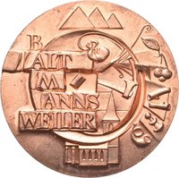 Medaille von Victor Huster auf die 700-Jahr-Feier von Baltmannsweiler