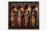 Altarschrein mit vier Figuren