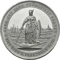 Medaille von Deschler auf den Sieg gegen Frankreich 1870