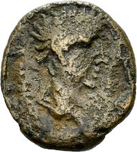 Bronzemünze aus Parium (Mysien) für Tiberius