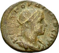 Bronzemünze aus Iuliopolis (Bithynien) für Gordian III.