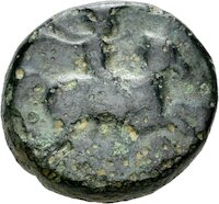 Bronzemünze aus Dardanos (Troas) mit Darstellung eines Hahns