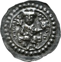 Brakteat Kaiser Heinrichs VI. aus der königlichen Münzstätte Ulm