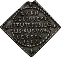 Medaillenklippe auf die erste Säkularfeier der Reformation, 1617