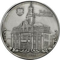 Medaille auf die Zweihundertfünfzigjahrfeier des Rathauses von Schwäbisch Hall, o. J.