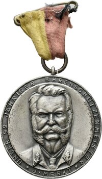 Medaille auf die Sechshundertjahrfeier der Schützengilde Schwäbisch Hall, 1930