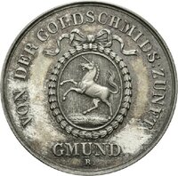 Medaille der Zunftversammlung der Gold- und Silberarbeiter in Schwäbisch Gmünd 1838