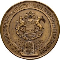 Medaille für Anerkennungen des Württembergischen Landesvereins für Bienenzucht 1909