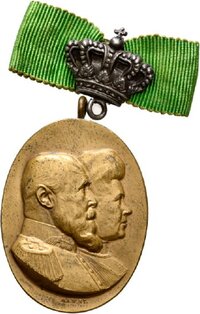 Ovale Medaille der Offiziersvereinigung Friedrichshafen 1911