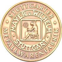 Medaille auf die Stuttgarter Metallwarenfabrik Mayer & Wilhelm
