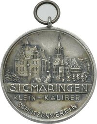 Medaille des Schützenvereins Sigmaringen