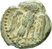 Bronzemünze aus Elea (Lukanien) mit Darstellung des Zeus