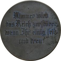 Entwurf von Heinrich Zimmermann für eine Medaille gegen den Versailler Vertrag