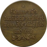 Medaille von Heinrich Zimmermann gegen den Versailler Vertrag