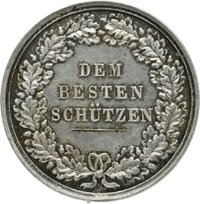 Württembergische Schießpreismedaille, verliehen unter König Karl