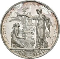 Preismedaille der Landesgewerbeausstellung in Stuttgart 1881