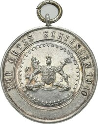 Schießmedaille 1910 von Mayer & Wilhelm