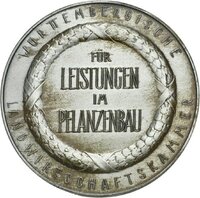 Württembergische Preismedaille für Leistungen im Pflanzenbau