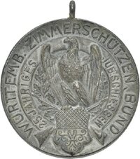 Medaille von Mayer & Wilhelm auf das Bundesschießen in Ulm 1912