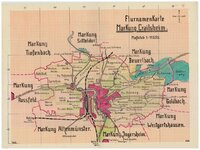 3 Fragebogen und Karte Crailsheim, OA Crailsheim