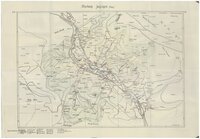 Fragebogen und Karte Jungingen, Kreis Hechingen, Hohenzollern