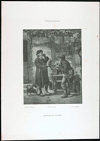 Heliografie mit Darstellung eines Brillenverkäufers