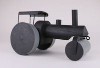 Spielzeugmodell einer Dampfwalze