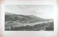 Stich mit Darstellung der Stadt Heidelberg